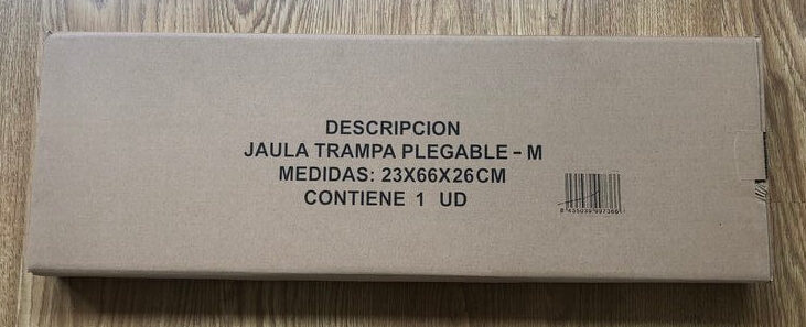 Déballage de la cage piège pliable